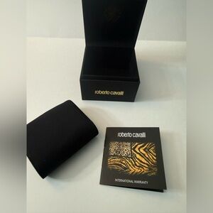 New  Authentic ROBERTO CAVALLI  Watch Case Box